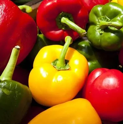 Großhandel getrocknetes Gemüse, grüne/rote Paprika, süße Paprikaflocken