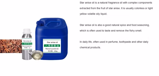 99 % ätherisches Sternanisöl für Geschmack und Duft CAS 8007